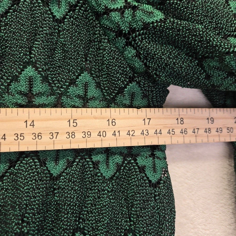 Free‎ People Simone Mock Neck Dress Small Unlined Green Lace Whimisgoth Boho